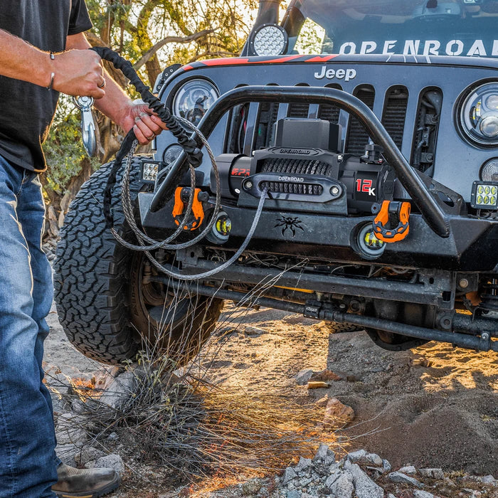 OPENROAD | 12,000lbs Electric Winch with Synthetic Rope-Panther Series 3S
