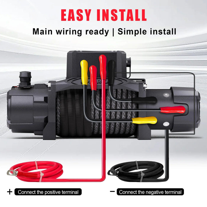 OPENROAD | 13,500lbs electric winch with Synthetic Rope - Panther Series 3S
