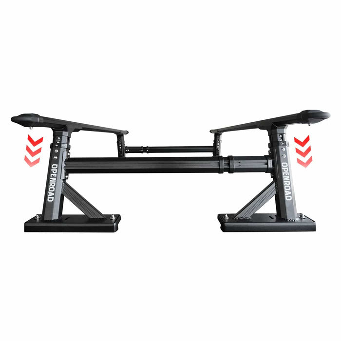 OPENROAD | Universal Fit Adjustable Bed Rack for Trucks
