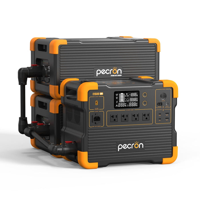 PECRON | E1500LFP 200W Solar Kit Portable Power Station Bundle 2200W 1536Wh V3