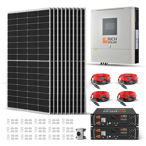 2500W 48VDC-120VAC Solar Kit