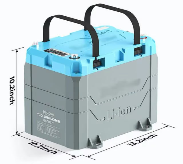 Epoch Batteries | (Recertified) 24V 100Ah (2.56kWh) LiFePO4 Lithium Battery - Bluetooth, Heating, Waterproof