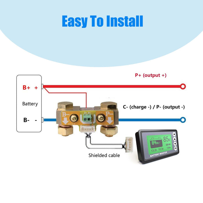 ACOPOWER | 500 Amps Battery Monitor