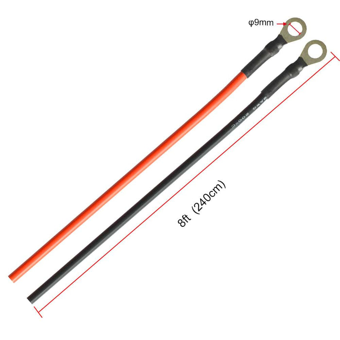 ACOPOWER |  8AWG 8ft Ring - Bare Wire Cable