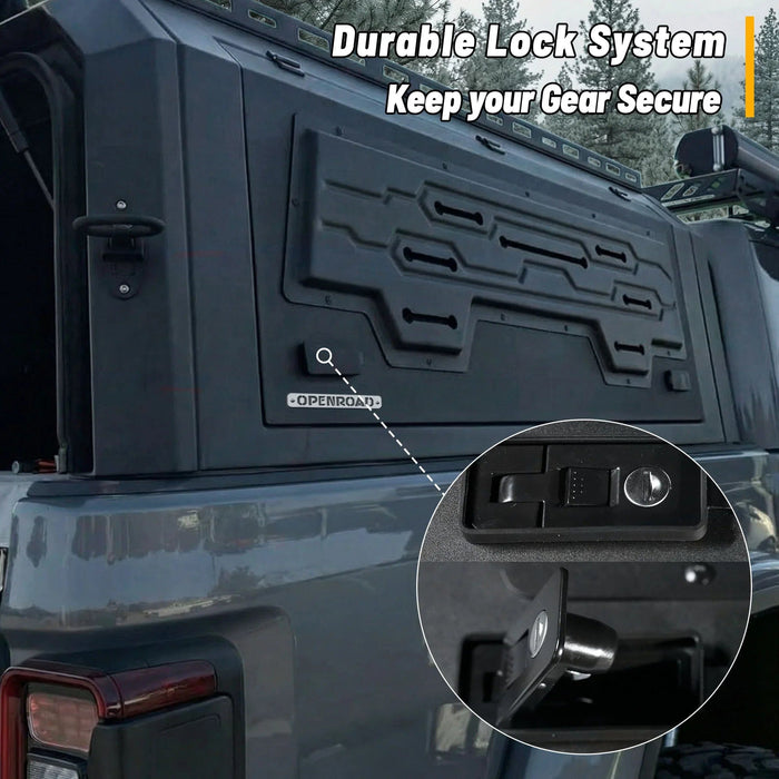 OPENROAD Aluminum Truck Cap with Three-Color Light