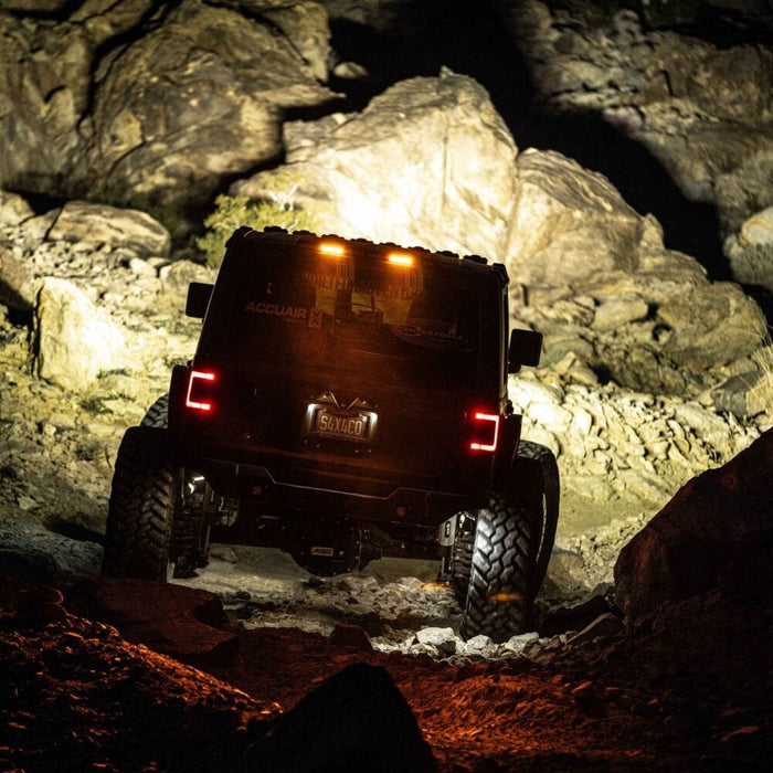 KC HiLiTES | Jeep JL 28" Chase LED Light Bar Kit - Rear-Facing - Multi-Function