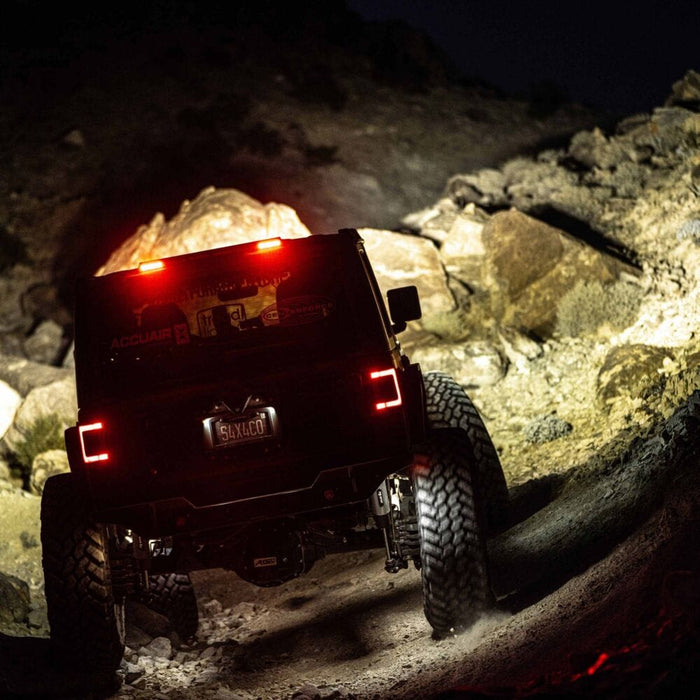 KC HiLiTES | Jeep JL 28" Chase LED Light Bar Kit - Rear-Facing - Multi-Function