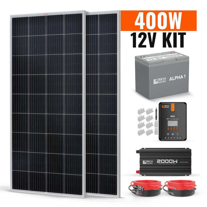 400 Watt Complete Solar Kit