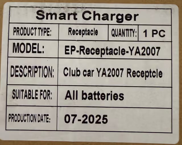Epoch Batteries | Yamaha Drive (2007-2010) Charger Receptacle