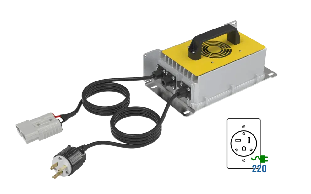 Big Battery | 48V 220V AC 50A IP65 Weatherproof Lithium Charger (57.6V DC)