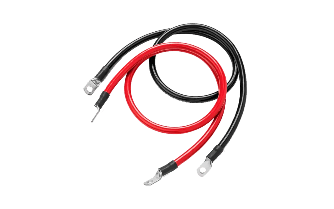 Big Battery | 2AWG (Black and Red) 3FT Ring to Ring Terminal Cable