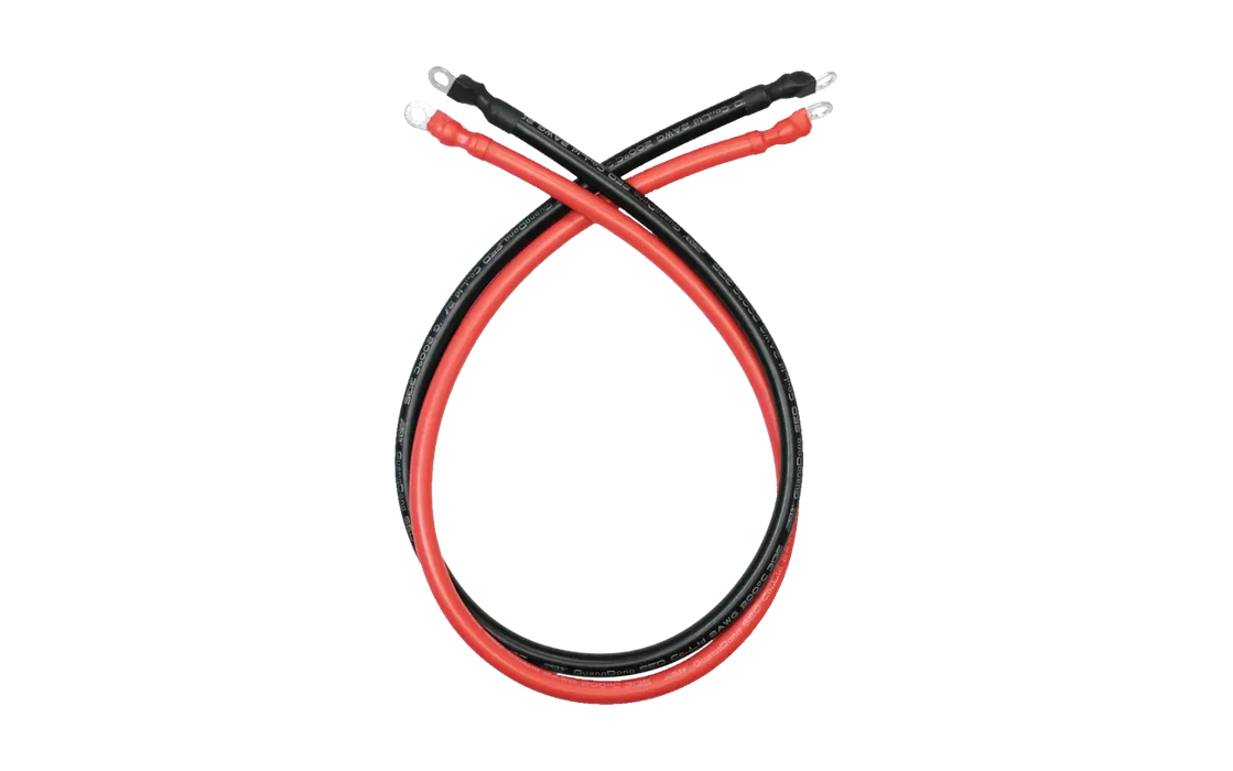 Big Battery | 4AWG (Black and Red) 21 Inches Ring to Ring Terminal Cable