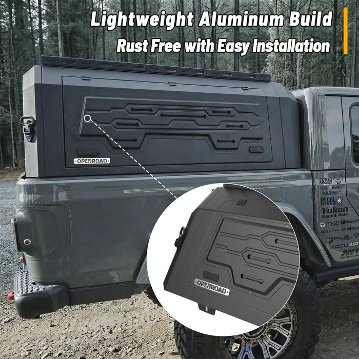 OPENROAD Aluminum Truck Cap with Three-Color Light