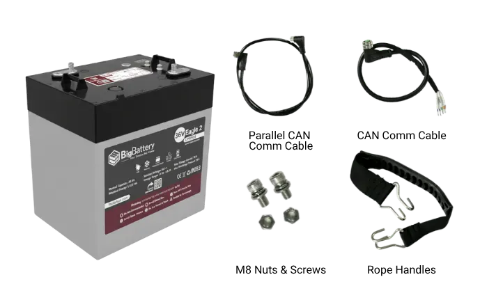 Big Battery | 36V EAGLE 2 LiFePO₄ Battery (1.54kWh) with Heater & CANBus