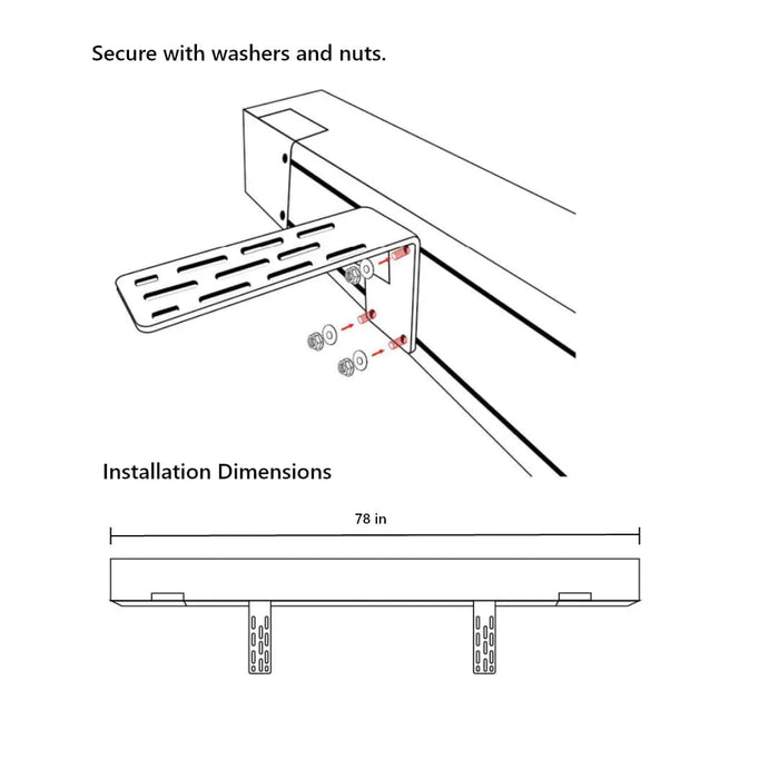 OPENROAD | 90-Degree Quick-open 78 Inches Awning