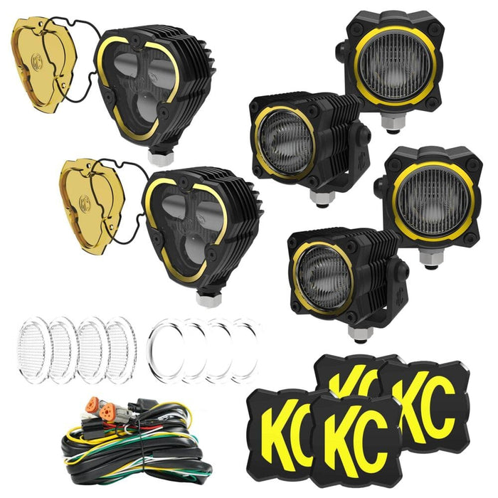 KC HiLiTES | Hybrid Front Bumper LED Light Kit - SAE System
