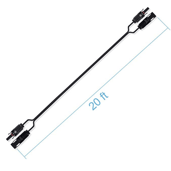 ACOPOWER | 20FT/14AWG Solar Extension Cable