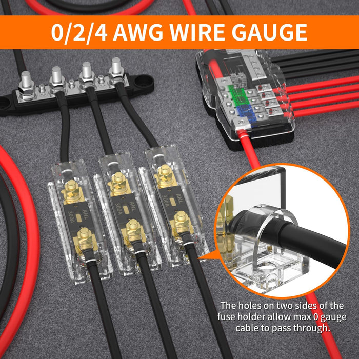 ACOPOWER | 300 Amp ANL Fuse Holder