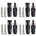 ACOPOWER | 4 Pairs Male/Female Solar Connectors
