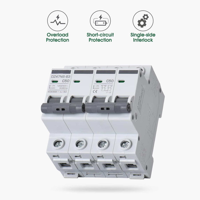 ACOPOWER | 50A AC Manual Transfer Switch