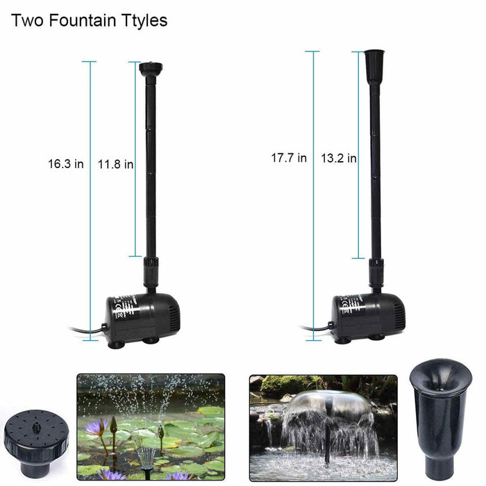 ACOPOWER | Solar Water Pump Kit-410GPH Submersible Pump and 20W Solar Panel