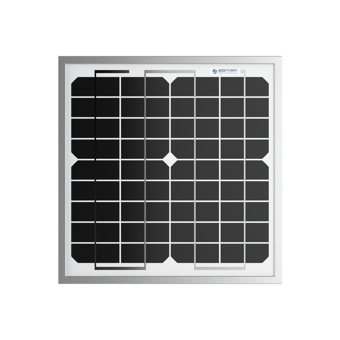 ACOPower | 10 Watt 12 Volt Monocrystalline Solar Panel