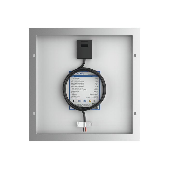 ACOPower | 10 Watt 12 Volt Monocrystalline Solar Panel