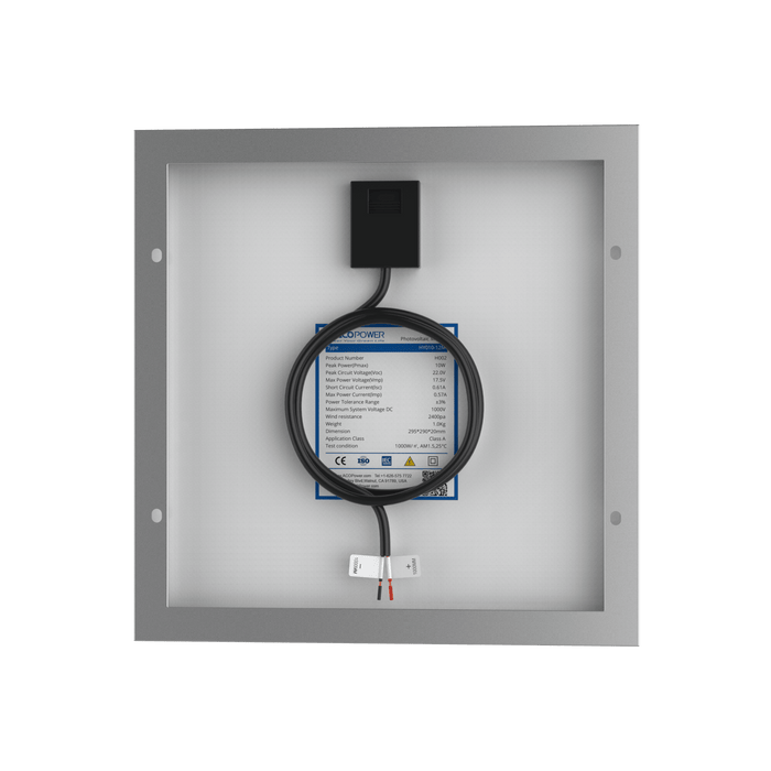 ACOPower | 10 Watt 12 Volt Monocrystalline Solar Panel