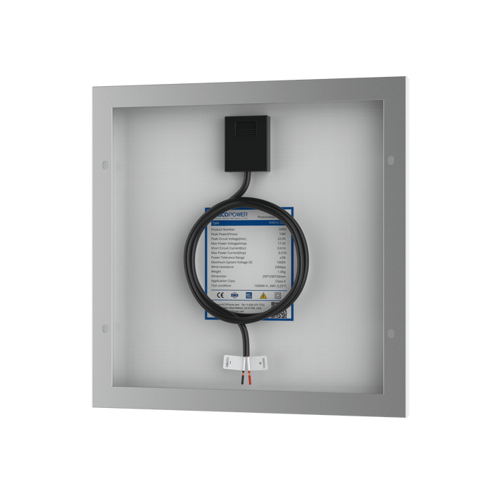 ACOPower | 10 Watt 12 Volt Monocrystalline Solar Panel