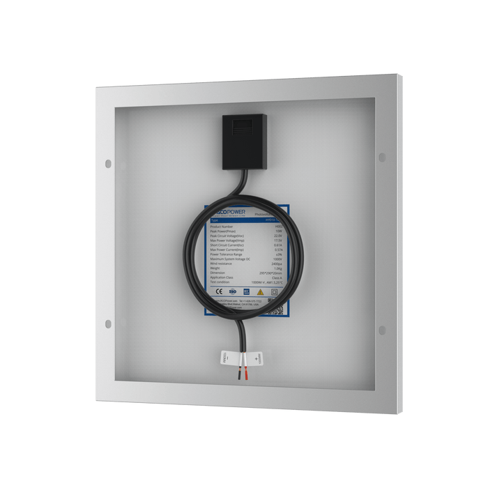 ACOPower | 10 Watt 12 Volt Monocrystalline Solar Panel