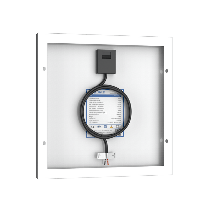 ACOPower | 10 Watt 12 Volt Monocrystalline Solar Panel
