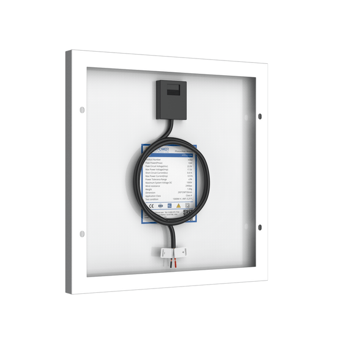 ACOPower | 10 Watt 12 Volt Monocrystalline Solar Panel