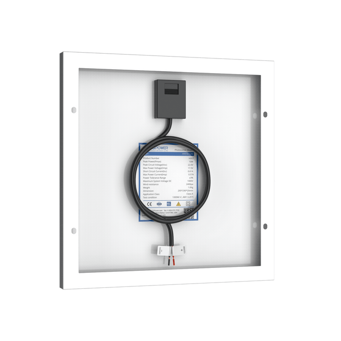 ACOPower | 10 Watt 12 Volt Monocrystalline Solar Panel