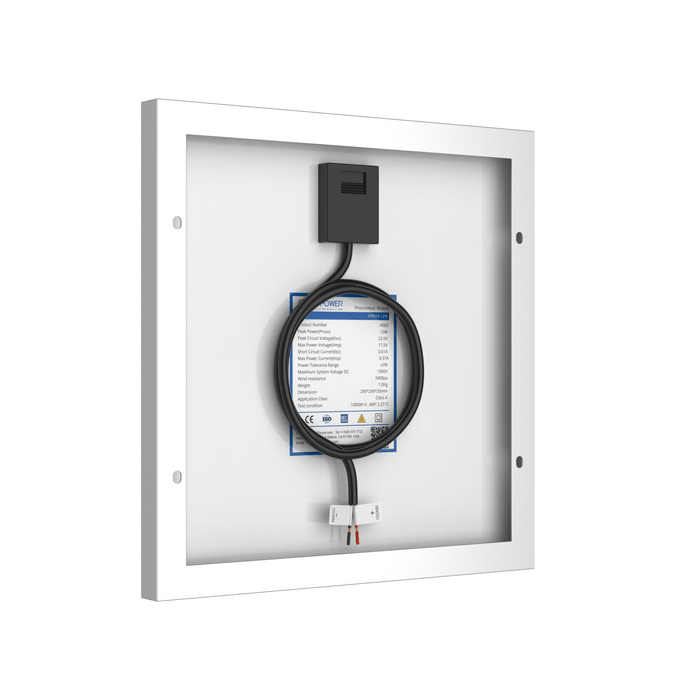 ACOPower | 10 Watt 12 Volt Monocrystalline Solar Panel