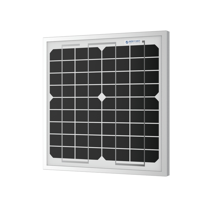 ACOPower | 10 Watt 12 Volt Monocrystalline Solar Panel