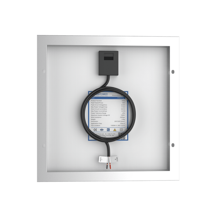 ACOPower | 10 Watt 12 Volt Monocrystalline Solar Panel