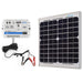ACOPower | 10W 12V Solar Charger Kit, 5A Charge Controller with Alligator Clips