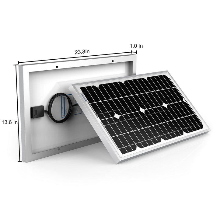 ACOPower | 30 Watt 12 Volt Monocrystalline Solar Panel