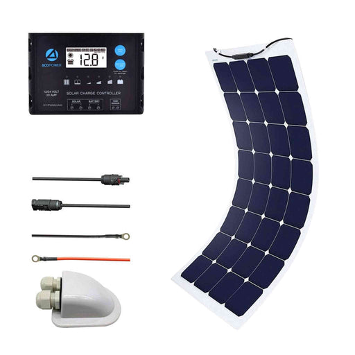 ACOPower | Flexible Solar Panel Kit + MPPT / PWM Charge Controller image 1