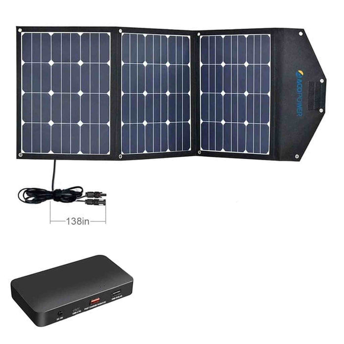 ACOPower | Foldable Solar Panel Kit Suitcase - 90W, 120W