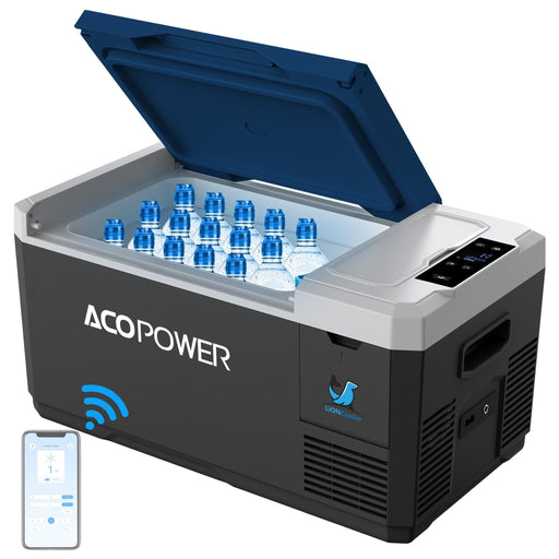 ACOPower | LiONCooler Mini Solar Powered Car Fridge Freezer, 19 Quarts image 1