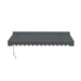 ALEKO | Moroccan Semi-Cassette Motorized Patio Awning - Charcoal Gray - 13 x 10 Feet