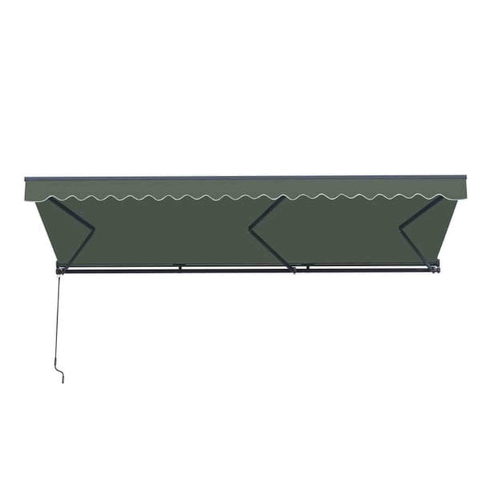 ALEKO | Moroccan Semi-Cassette Motorized Patio Awning - Forest Gree