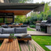 ALEKO | Moroccan Semi-Cassette Motorized Patio Awning - Ivory Cream