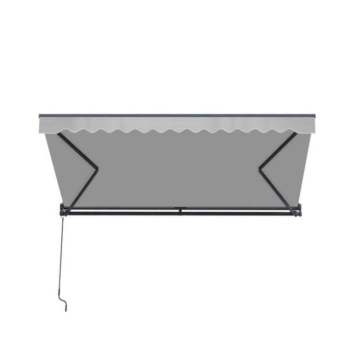 ALEKO | Moroccan Semi-Cassette Motorized Patio Awning, Silver Gray, 16 x 10 Ft