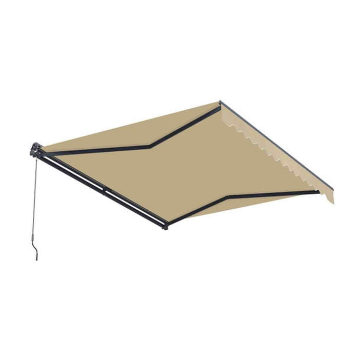 ALEKO | Moroccan Semi-Cassette Motorized Patio Awning - Desert Sand - 20 X 10 feet