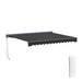 ALEKO | Moroccan Semi-Cassette Motorized Patio Awning - Onyx Black