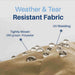 ALEKO | Moroccan Semi-Cassette Motorized Patio Awning - Desert Sand - 20 X 10 feet