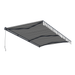 ALEKO | Moroccan Semi-Cassette Motorized Patio Awning - Seagull Gray & White Striped - 13 X 10 feet