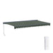 ALEKO | Moroccan Semi-Cassette Motorized Patio Awning - Forest Gree